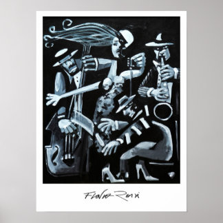 Poster 45,72 x 60,96 cm: Jazz door Flavio Rossi