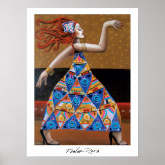 Poster 45,72x60,96cm: Een dama van Flavio Rossi
