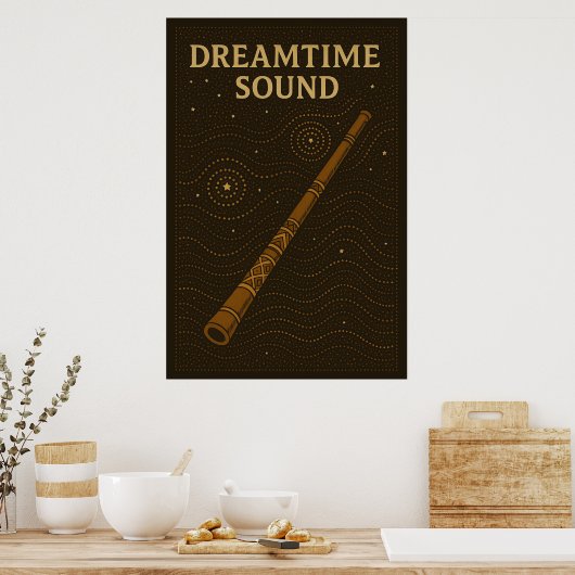 Poster 46, Dreamtime Sound, kunst (Keuken)