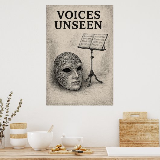 Poster 47, Voices Unseen, kunst (Keuken)