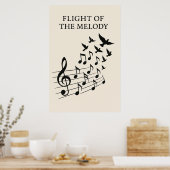 Poster 49, Vlucht van de melodie,  kunst (Keuken)