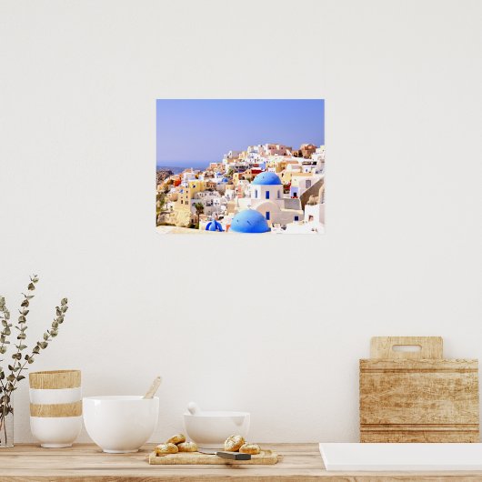 Poster 51cm x 41cm - Santorini (Keuken)