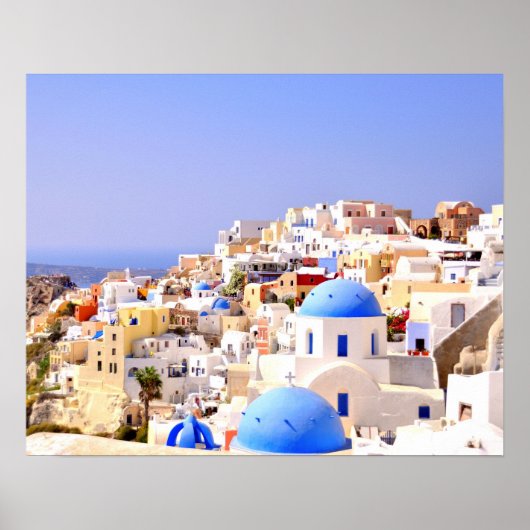Poster 51cm x 41cm - Santorini (Voorkant)