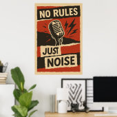 Poster 5, geen regels, alleen geluid,  (Thuiskantoor)