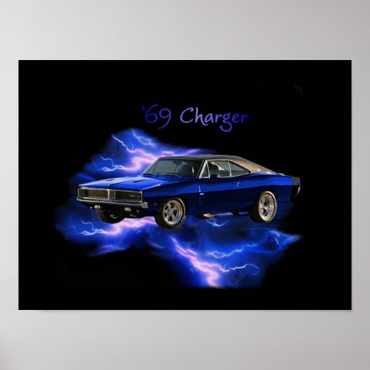 Poster:  '69 Dodge Charger Poster (Voorkant)
