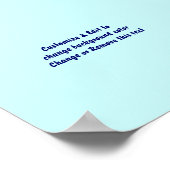 Poster 6 x 6 inch leeg toevoegen uw afbeelding en  (Hoek)