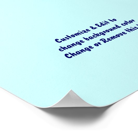 Poster 7 x 5 inch leeg toevoegen uw afbeelding en  (Hoek)