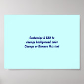 Poster 7 x 5 inch leeg toevoegen uw afbeelding en  (Voorkant)