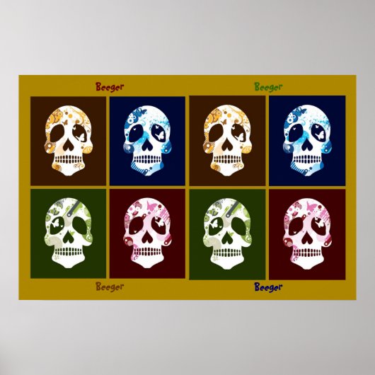 Poster - 8 Skull (Voorkant)