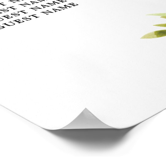 Poster 8 Sluitroze bloemen (Hoek)