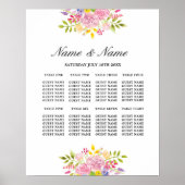 Poster 8 Sluitroze bloemen (Voorkant)