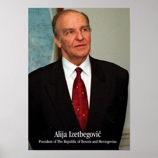 Poster A3 - Alija Izetbegovic (Voorkant)