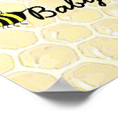 Poster aangepast Baby shower van Bumblebee (Hoek)