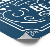 Poster Aangepaste achtergrond lijst met regels voo (Hoek)