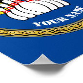 Poster - Aangepaste bowling - Naam toevoegen (Hoek)