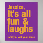 Poster aangepaste FUN & LAUGHS-naam (Voorkant)