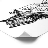 Poster Aangepaste lezer Boeken Nook Boeken (Hoek)