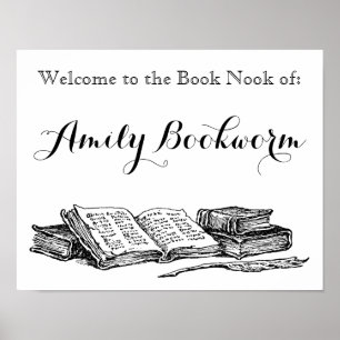 Poster Aangepaste lezer Boeken Nook  Boeken