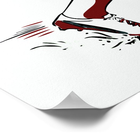 Poster Aangepaste tekstspeler Football Player (Hoek)