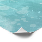 Poster Aangepaste Waterverf spons (Hoek)