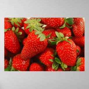 Poster aardbeien