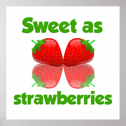 Poster aardbeien (Voorkant)