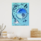 Poster Aarde en Symbolen (Keuken)