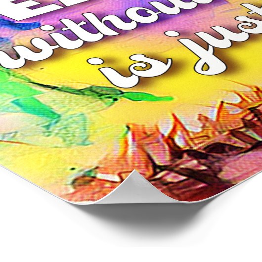 Poster, AARDE zonder ART is maar EH. Poster (Hoek)