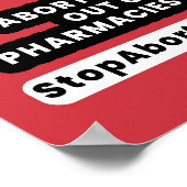 poster 'Abortion Out' 8,5x11-inch StopAbortionRx (Hoek)