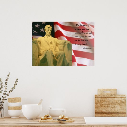 Poster Abraham Lincoln (Keuken)