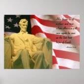 Poster Abraham Lincoln (Voorkant)