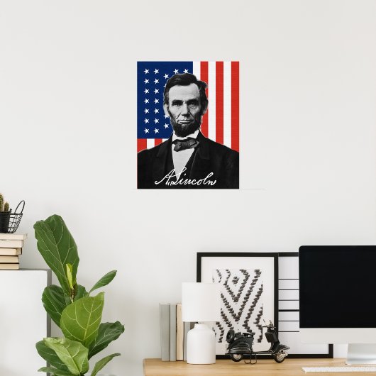 Poster Abraham Lincoln (Thuiskantoor)