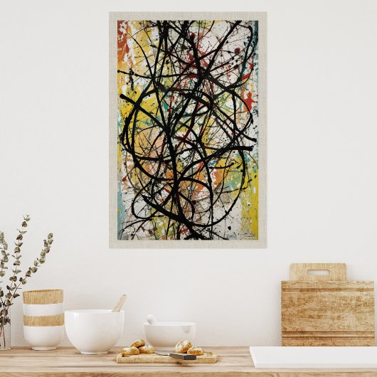 Poster ABS_2508 Splatter Paint (Keuken)