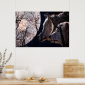 poster abstract maanwolvenbos (Keuken)