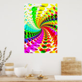 Poster: Abstract / Psychedelic Spiral Poster (Keuken)