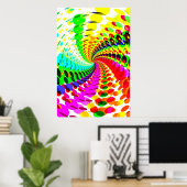 Poster: Abstract / Psychedelic Spiral Poster (Thuiskantoor)