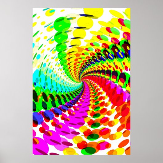 Poster: Abstract / Psychedelic Spiral Poster (Voorkant)