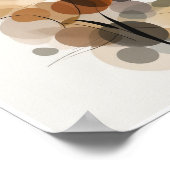 Poster Abstract Wanddecoratie Wandkunstbloem (Hoek)