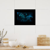 Poster-Abstracte Art-Dragon Poster (Keuken)