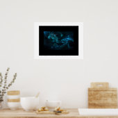 Poster-Abstracte Art-Dragon Poster (Keuken)
