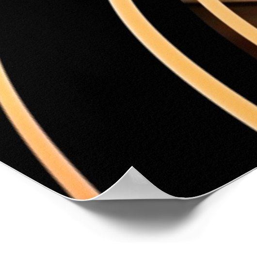 Poster Abstracte Art Gold Space 2 (Hoek)