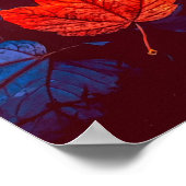 poster abstracte bladeren (Hoek)