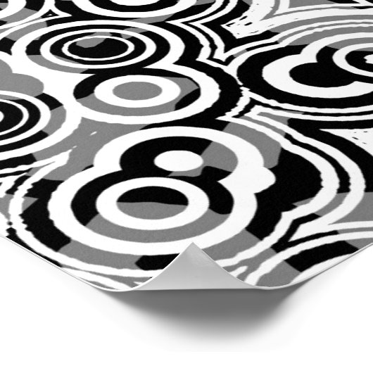 poster abstracte cirkels (Hoek)