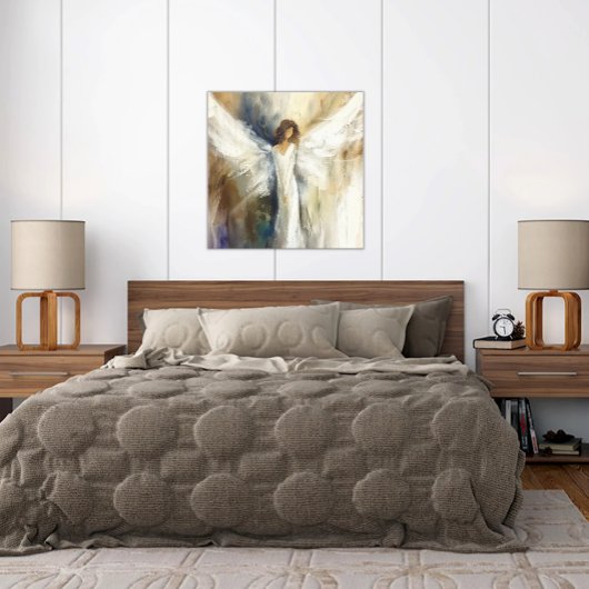 Poster Abstracte engelenneutrale kleuren alle leef