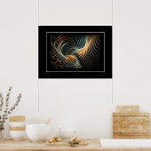 Poster Abstracte kunst (Keuken)