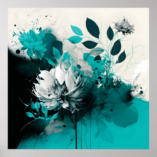 Poster abstracte minimale ventilatorpasteelkleuren (Voorkant)