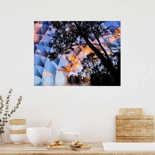 Poster abstracte Natuur (Keuken)