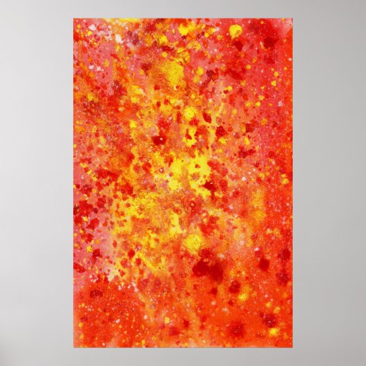 Poster abstracte Waterverf (Voorkant)