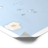 Poster Acadia-kaart (Hoek)