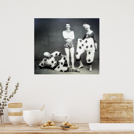 Poster Acrobat en Clowns (Keuken)